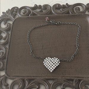 Elegant Silver Heart Necklace